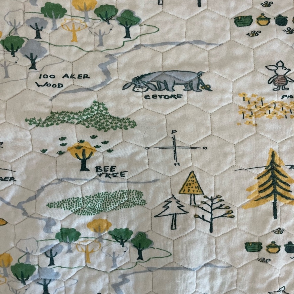 Winnie the Pooh Quilted Baby Blanket